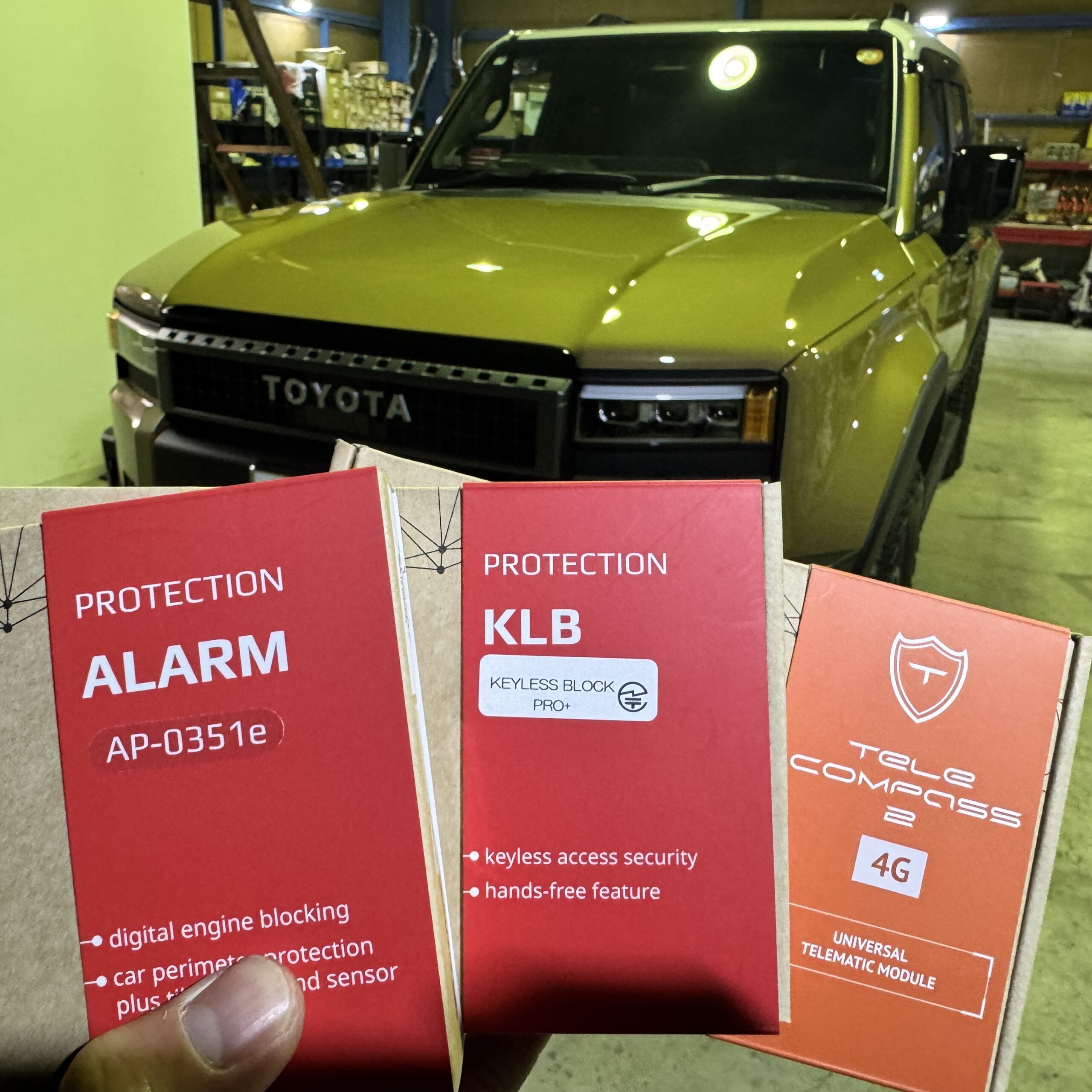 トヨタ/ランドクルーザー250|「IGLA ALARM」「KEYLESS BLOCK PRO+」「COMPASS4G」|取り付け