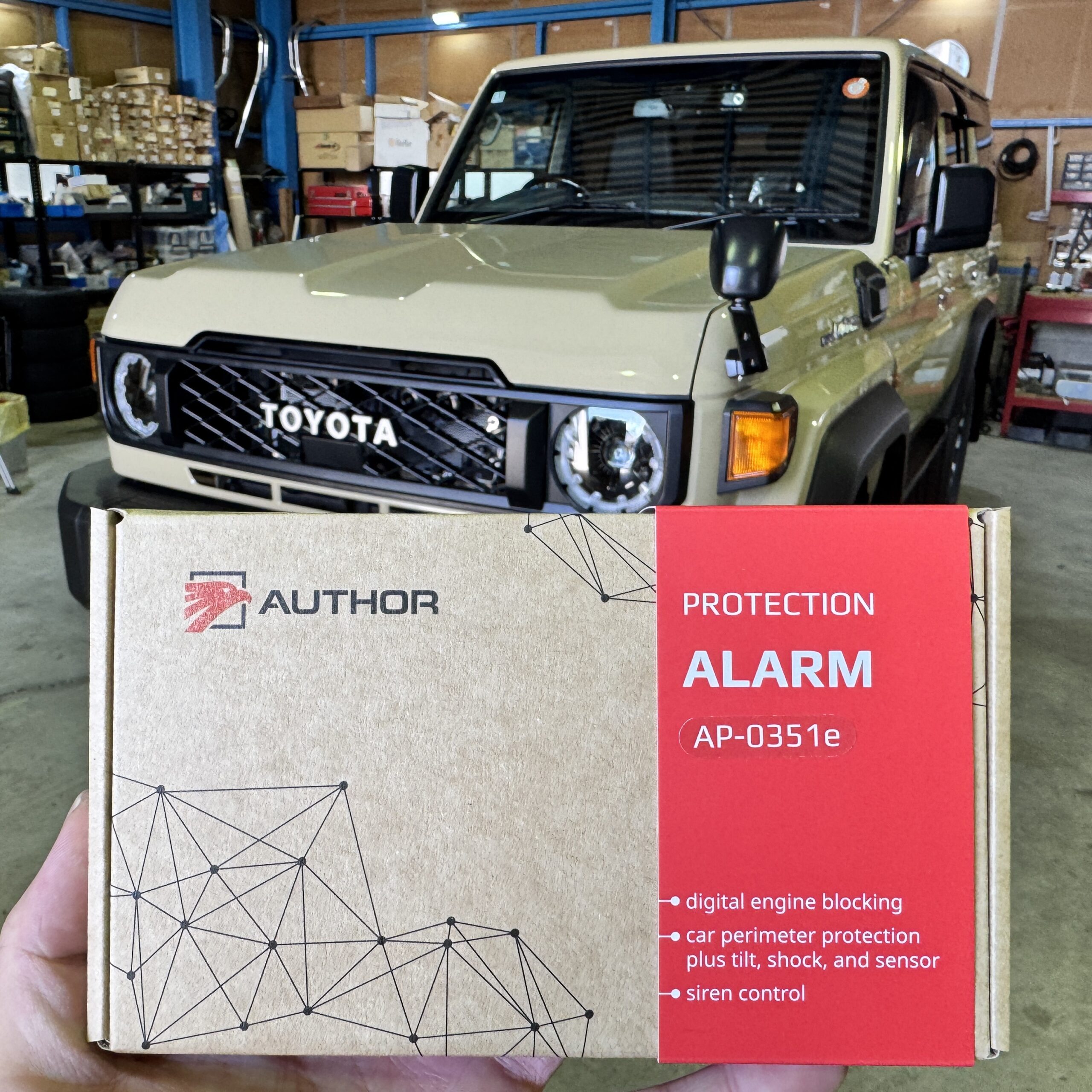 トヨタ/ランドクルーザー70|「IGLA ALARM」|取り付け